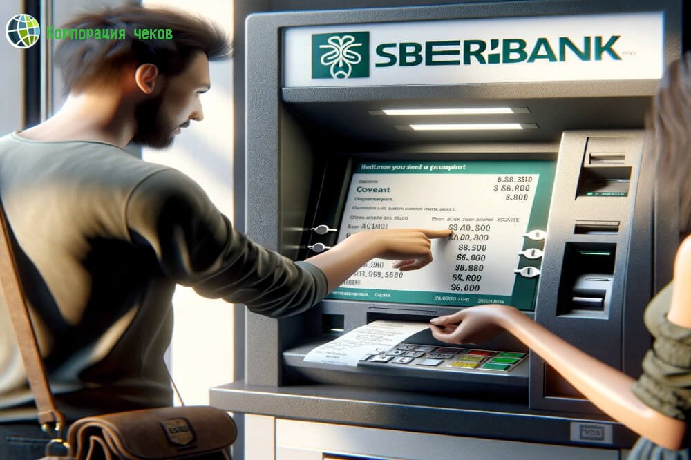 Печать чеков в Сбербанке